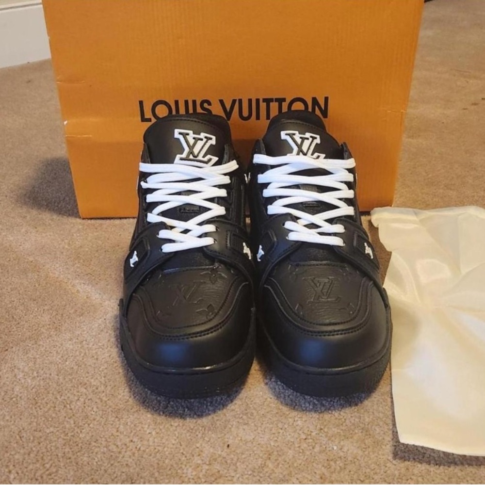Louis Vuitton Black and White Men's Sneakers